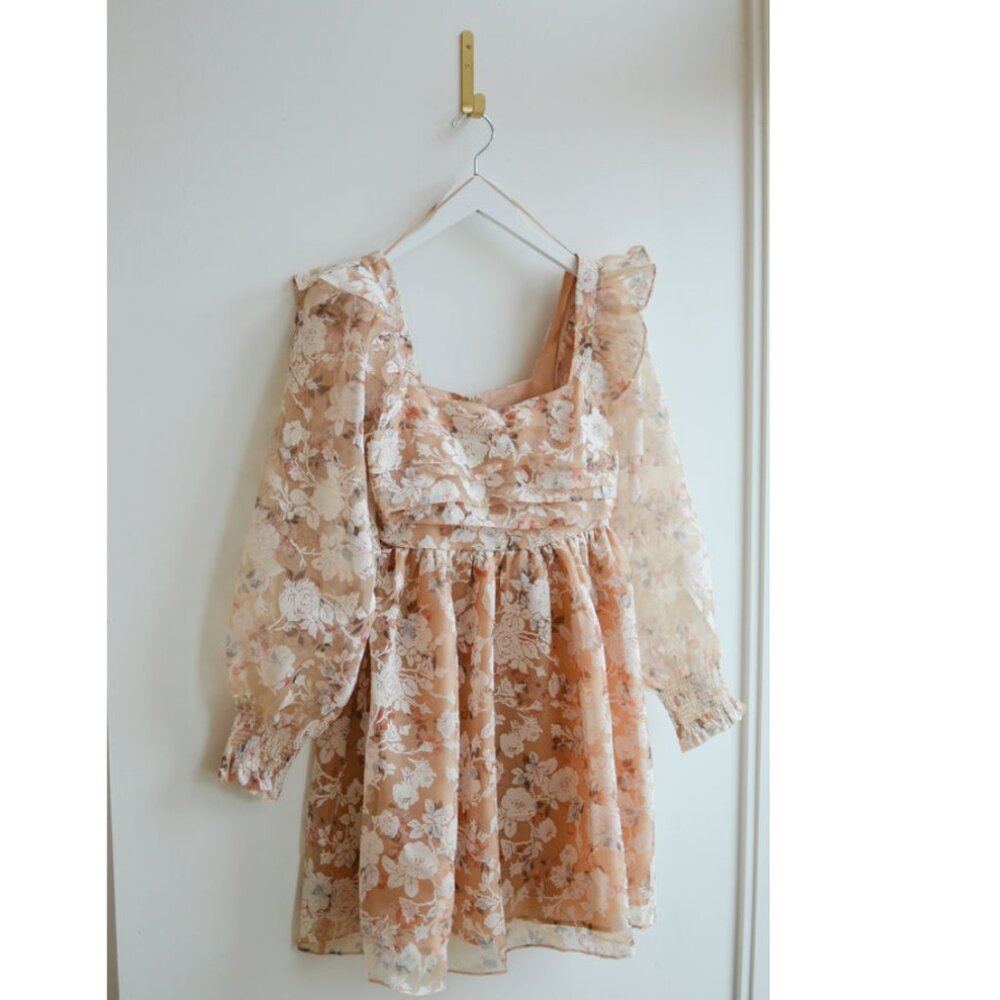 En Saison Chaumont Mini Dress Peach